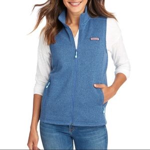 Vineyard Vines Sweater Fleece Vest - Moonshine